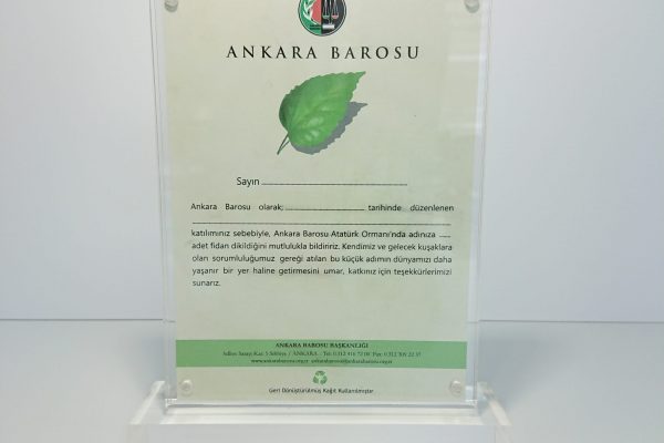 Pleksi mıknatıslı plaket